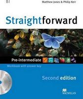 Підручник Straightforward 2nd Edition Pre Intermediate Workbook with Key + CD
