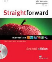 Підручник Straightforward 2nd Edition Intermediate Workbook with Key + CD - Macmillan