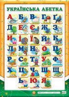 0122.Плакат. Український алфавіт (друкований) (У) - Схемы и таблицы