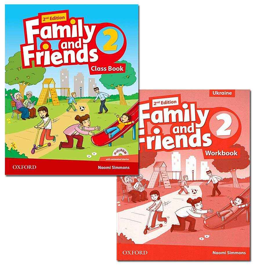 Підручник Family and Friends 2 Class Book та Робочий зошит Family and Friends 2 Workbook Naomi Simmons Oxford University Press