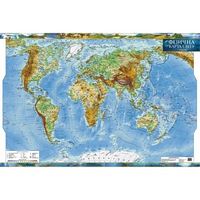 Фізична карта світу, м-б 1:35 000 000 (ламінована) - Физические карты