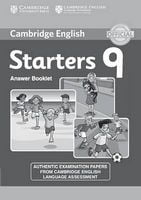 Cambridge YLE Tests 9 Starters Answer Booklet