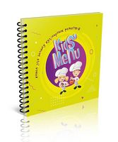 Книга для запису кулінарних рецептів. Kids menu (зелена)