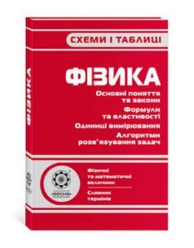 Фізика. Схеми і таблиці. Основні поняття та закони. Формули та властивості. Одиниці вимірювання. Алгоритми розвязування задач. Чертіщева Т. В. Весна. - фото 1