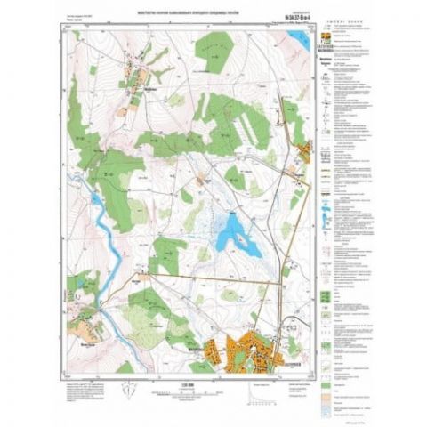 Комплект навчальних топографічних карт, м-би 1:10 000/ 25 000/ 50 000/ 100 000 (в обкладинці) - фото 3
