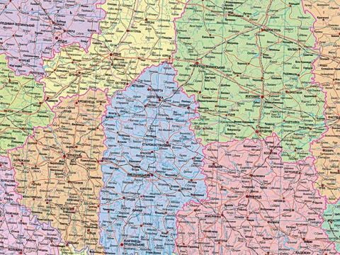 Політико-адміністративна карта України , м-б 1:1 500 000 - фото 3