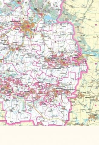 Луганська область. Політико-адміністративна карта, м-б 1:250 000 - фото 2