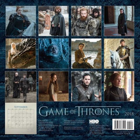 Game of Thrones 2018 Wall Calendar - фото 2