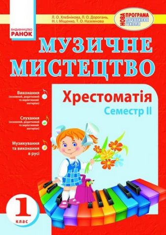 Муз.мистецтво. Хрестоматія 1 кл. 2 семестр (Укр) - фото 1