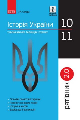 СП 2.0 Історія України у визн.табл.і схем. 10-11 кл. (Укр) - фото 1