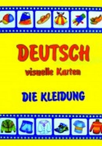 Одяг. Набір карток німецькою мовою. Deutsch, visuelle...