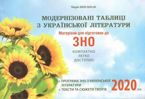 МАТЕРІАЛИ ДЛЯ ПІДГОТОВКИ ДО ЗНО 2020. МОДЕРНІЗОВАНІ...