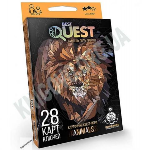 Карткова квест гра Best Quest Animals Код BQ 0102 Вид: Danko Toys - фото 1