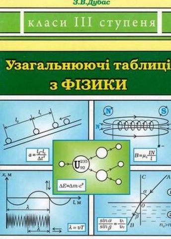Узагальнюючі таблиці з фізики. Класи ІІІ ступеня - фото 1