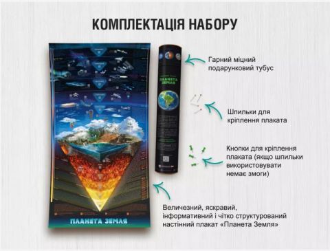 Розумний плакат «Планета Земля» (українською мовою) - фото 3