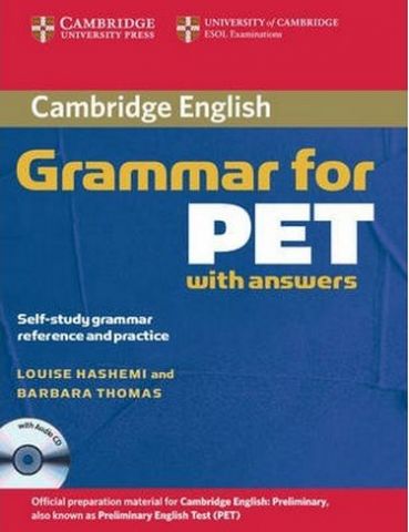 Cambridge Grammar for PET Book with answers and Audio...