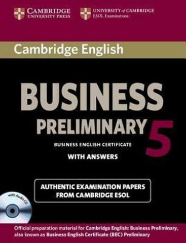 Cambridge BEC Preliminary 5 SB with CDs