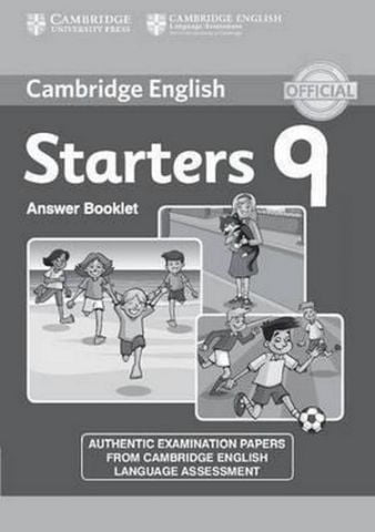 Cambridge YLE Tests 9 Starters Answer Booklet - фото 1