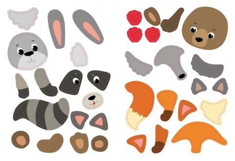 Загадки-збирайки Хто живе в лісі 35 наліпок-частинок Собчук О. УЛА - фото 3