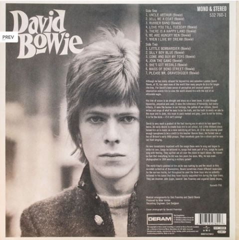 David Bowie – David Bowie (Vinyl) - фото 2