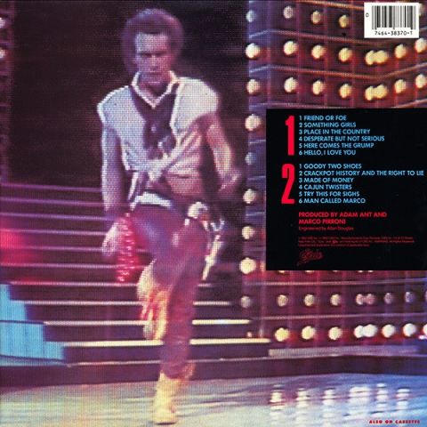 Adam Ant – Friend Or Foe (LP, Album, Vinyl) - фото 2
