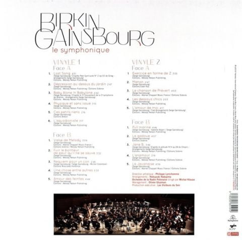 Jane Birkin – Birkin Gainsbourg - Le Symphonique (Vinyl) - фото 2