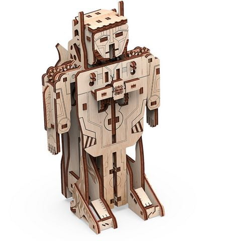 Трансформер робот-літак. Механічна деревяна 3D-модель - фото 4
