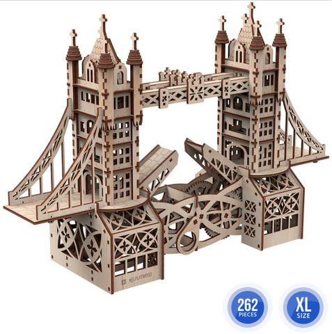 Тауерський міст. Механічна деревяна 3D-модель - фото 3