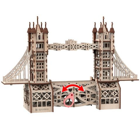 Тауерський міст. Механічна деревяна 3D-модель - фото 4