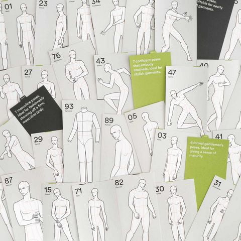 Poses for Fashion Illustration - Mens (Card Box) - фото 3