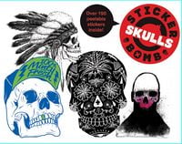 Stickerbomb Skulls