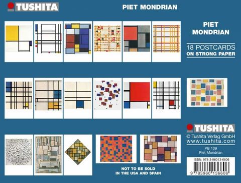 Набор почтовых открыток Piet Mondrian. 18 открыток - фото 2
