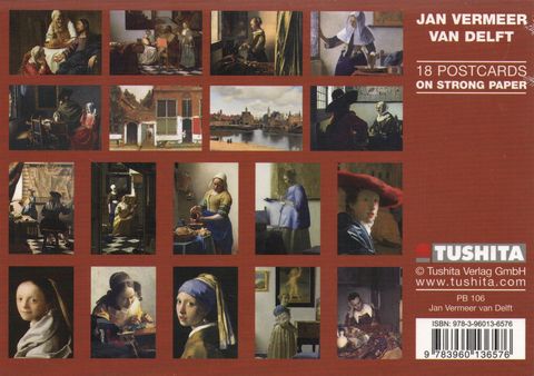 Набор почтовых открыток Jan Vermeer van Delft. 18 открыток - фото 2