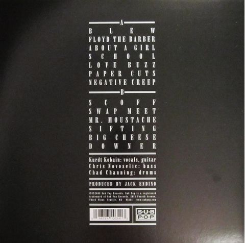 Nirvana – Bleach (Vinyl, LP, Album, Remastered, Reissue) - фото 2
