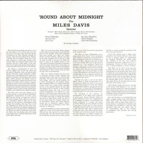 Miles Davis – Round About Midnight (Vinyl) - фото 2