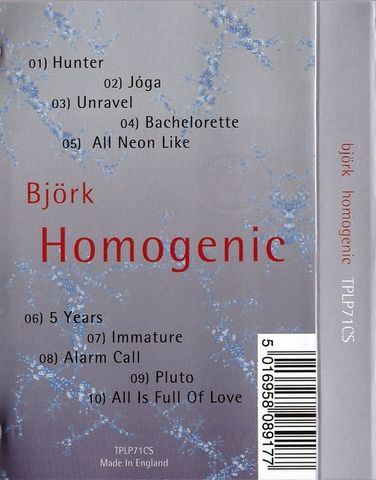 Bjork – Homogenic (Cassette) - фото 2
