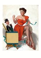GIL ELVGREN. Surprised, 1952 - Подарочные открытки