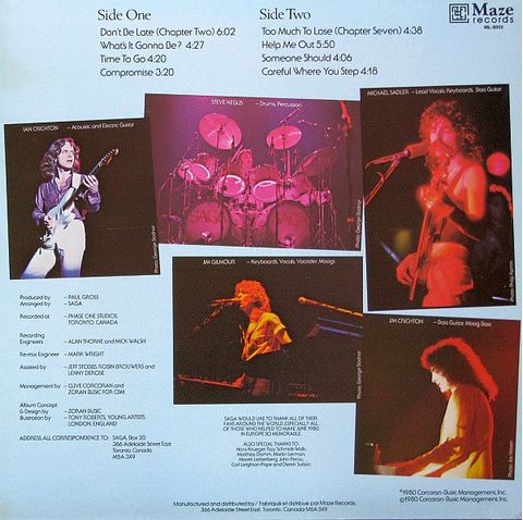 Saga – Silent Knight (LP, Album, Stereo, Vinyl) - фото 2