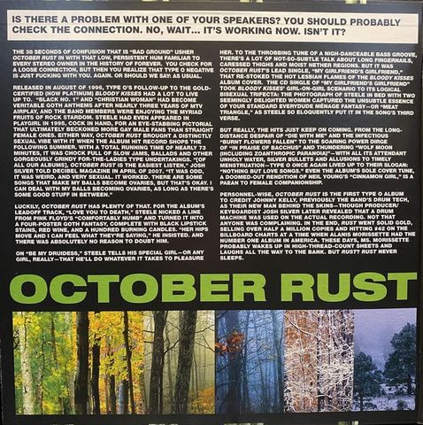 Type O Negative – October Rust (Vinyl) - фото 2