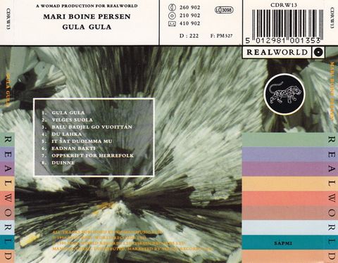 Mari Boine Persen – Gula Gula (CD) - фото 3