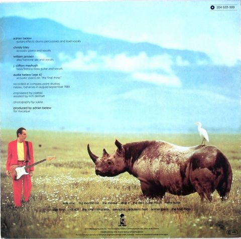 Adrian Belew – Lone Rhino (Vinyl) - фото 3