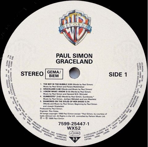 Paul Simon – Graceland (Vinyl) - фото 3