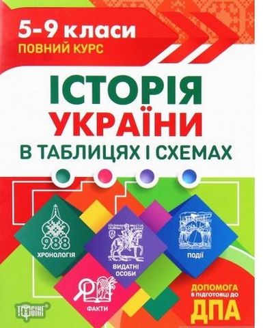 Історія України в таблицях і схемах. 5-9 класи, до...