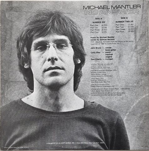 Michael Mantler – No Answer (Vinyl) - фото 2