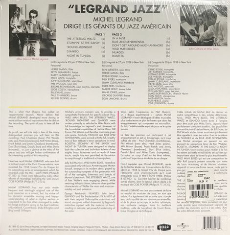 Michel Legrand – Legrand Jazz (LP, Album, Reissue, Mono, Vinyl) - фото 2