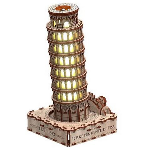 Пізанська вежа (Еко - лайт). Механічна деревяна 3D-модель - фото 2