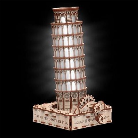 Пізанська вежа (Еко - лайт). Механічна деревяна 3D-модель - фото 3