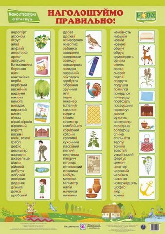 Українська мова. Комплект із 6 кольорових плакатів - фото 7