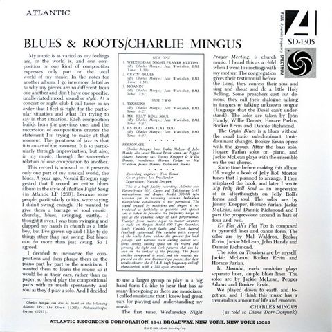 Charles Mingus – Blues & Roots (Vinyl) - фото 2