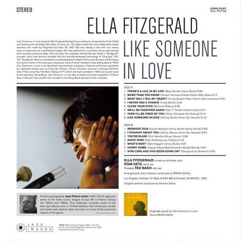 Ella+Fitzgerald%2C+Frank+DeVol+And+His+Orchestra+%E2%80%93+Like+Someone+In+Love+%28Vinyl%29 - фото 2
